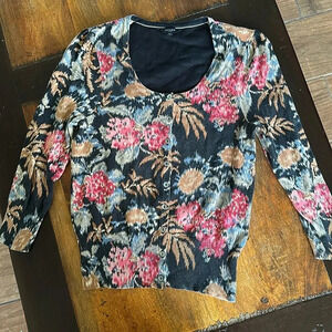 Hobbs UK floral cardigan. EUC
